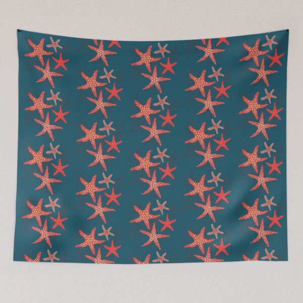 Item preview, Sea stars - starfish fun in the ocean red colours designed and sold by susyrdesign.