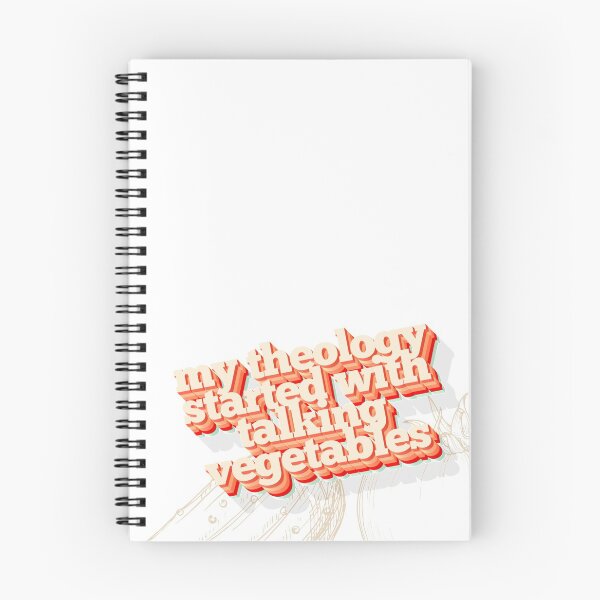 Item preview, MY THEOLOGY STARTED WITH TALKING VEGETABLES designed and sold by Gabriel Posey.