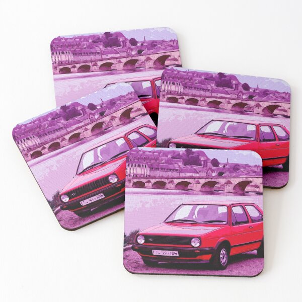 Item preview, Vintage red car - digital paint designed and sold by RazzArt.