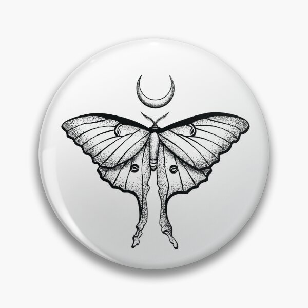Artikelvorschau, Luna Moth Insect Crescent Moon Schönes elegantes Design für Insekten- oder Käferliebhaber entworfen und verkauft von OopteesLydia.