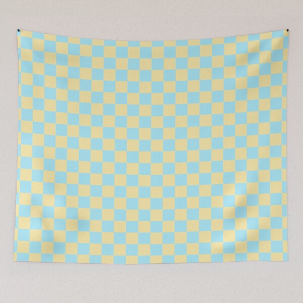 Item preview, Light Blue And Yellow Check Pattern designed and sold by collegeplace.