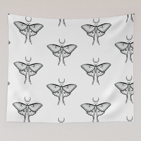 Item preview, Luna Moth Black Insect Crescent Moon Beautiful Elegant Design for Insect or Bug Lovers (s) designed and sold by OopteesLydia.