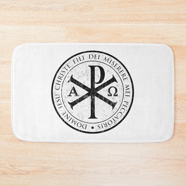 Item preview, Copy of chirho, chi rho, christogram, jesus, IESU,  CHRISTE white,  gifts for catholics, Christian Gifts, cross, jesus designed and sold by St Joseph Art.