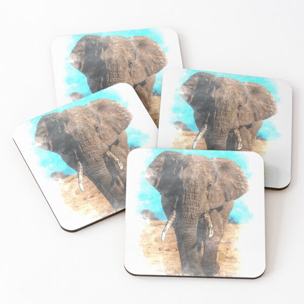 Item preview, Watercolour Elephant designed and sold by FaunaGallery.