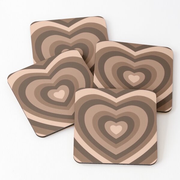 Item preview, brown hearts designed and sold by sqftv.