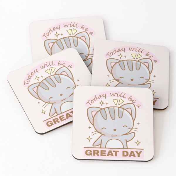 Item preview, Cute Cat - Today Will be a Great Day designed and sold by LuYukari.