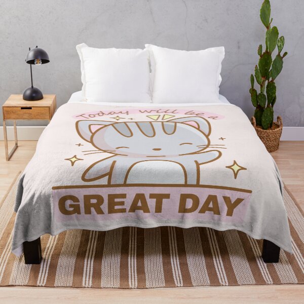 Item preview, Cute Cat - Today Will be a Great Day designed and sold by LuYukari.