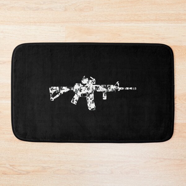Item preview, AR15 Gun White Digital Camo designed and sold by Matt Ballinger.