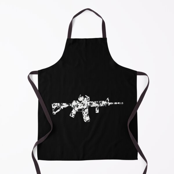 Item preview, AR15 Gun White Digital Camo designed and sold by Matt Ballinger.