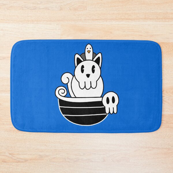 Item preview, Pirate Skull Cat Rides Ship designed and sold by PirateCatCove.