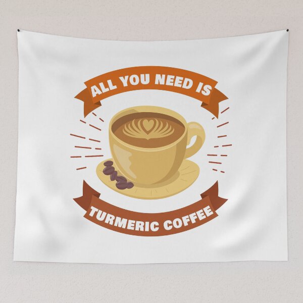 Item preview, All You Need Is Turmeric Coffee designed and sold by DesignByJK.