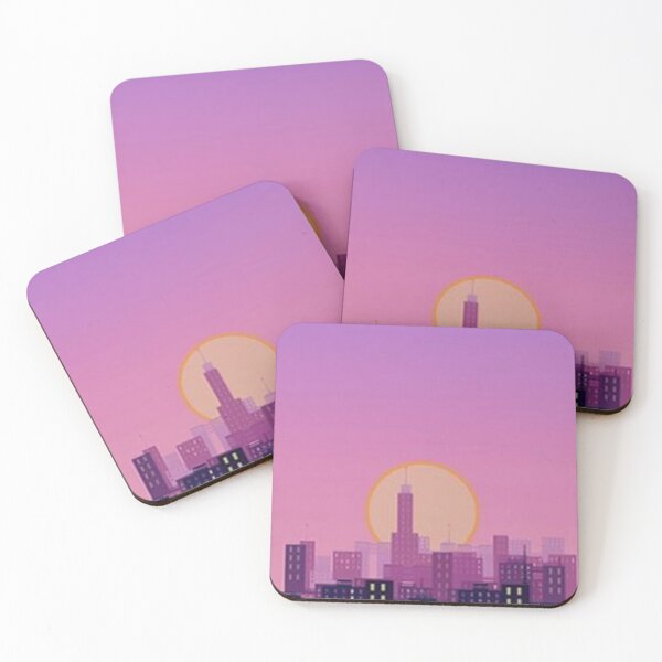 Item preview, city at sunset evening view classic designed and sold by myuniquearte.