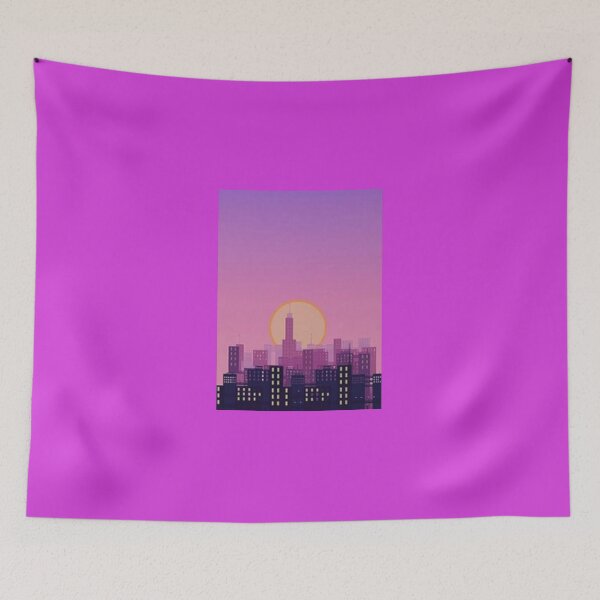 Item preview, city at sunset evening view classic designed and sold by myuniquearte.