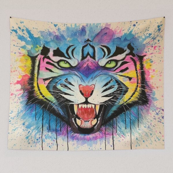 Item preview, Tiger on Fire designed and sold by Sami Art Studio.