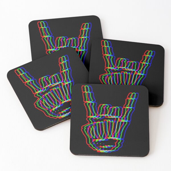 Item preview, rock and roll skeleton hands RGB designed and sold by Gloria Lam.