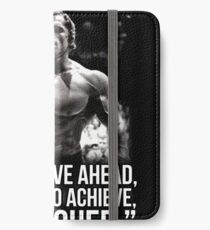 Arnold Schwarzenegger Arnie Conquer Quote iPhone Wallet/Case/Skin