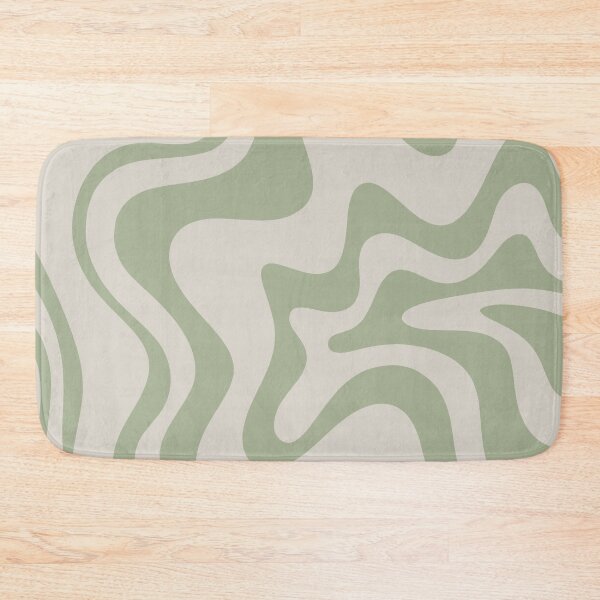 Item preview, Liquid Swirl Contemporary Abstract Pattern in Sage Green and Beige designed and sold by kierkegaard.