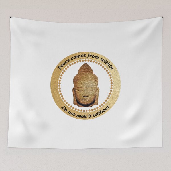 Artikelvorschau, Khmer Gold Buddha Weisheit und Frieden entworfen und verkauft von Taliesin-Shop.
