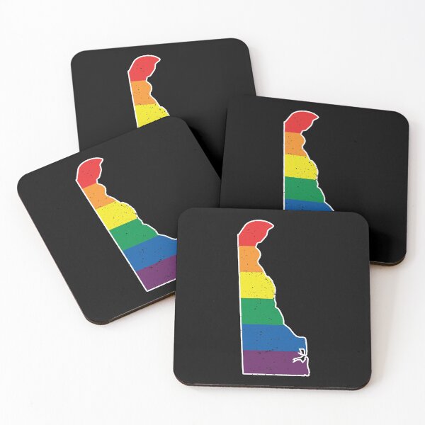 Item preview, Delaware Gay Pride Flag - Distressed designed and sold by UBUCO.