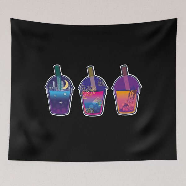 Item preview, Vaporwave Bubble Milk Tea Lover Gift for  Boba Tea Lovers  designed and sold by Rzelemenz.
