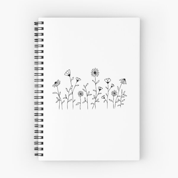 Item preview, black and white flower design designed and sold by flowerheadria.