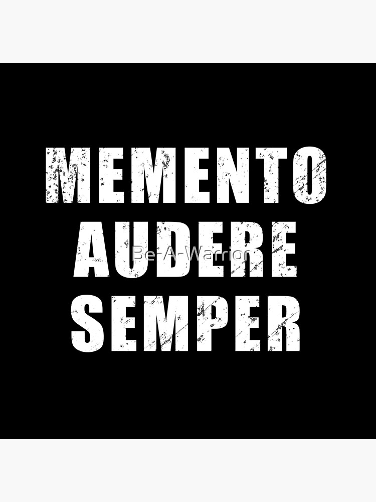 Memento Mori - Latin phrase meaning Remember That You Will Die Sticker  for Sale by Be-A-Warrior