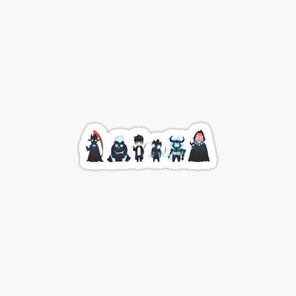 Sung Jin woo monsters sticker - solo leveling Sticker