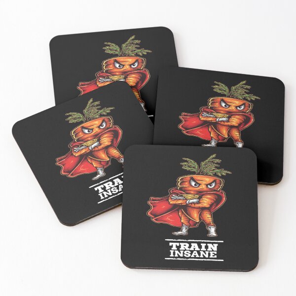 Item preview, Train Insane Angry Carrot  Foodietoon Workout Bodybuilding designed and sold by ProjectX23.