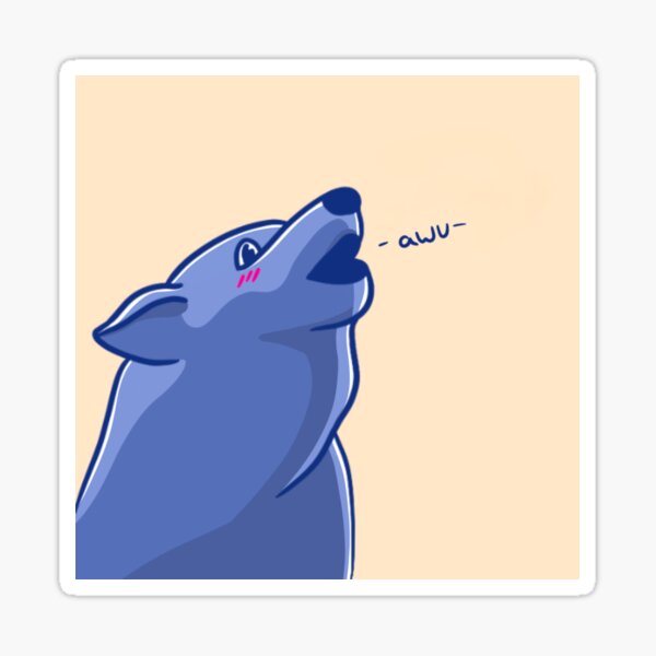 Awu Wolf Sticker