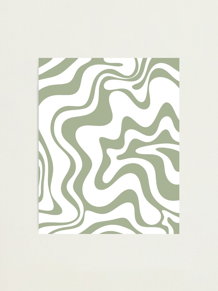 Liquid Swirl Abstract Pattern in Black and White Coaster by Kierkegaard  Design Studio