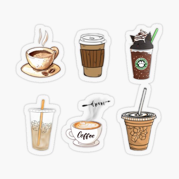 Coffee aesthetic sticker pack