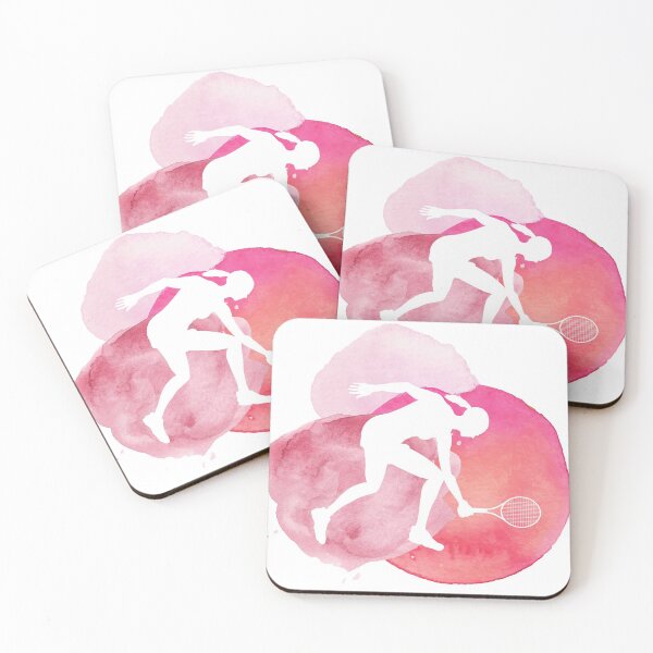 Artikelvorschau, Tennisfrau rosa Aquarell entworfen und verkauft von RaquelDeneth.
