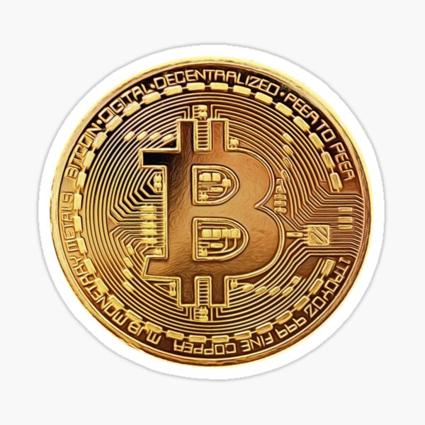 Item preview, Bitcoin / Gold Bitcoin / BTC / Cryptocurrency / Sticker / Light designed and sold by AnnaWander.