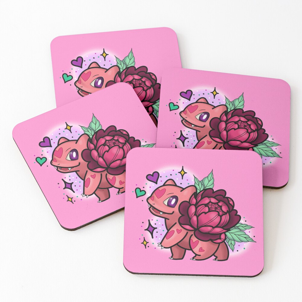 Item preview, Coasters (Set of 4) designed and sold by Rachdoestattoos.