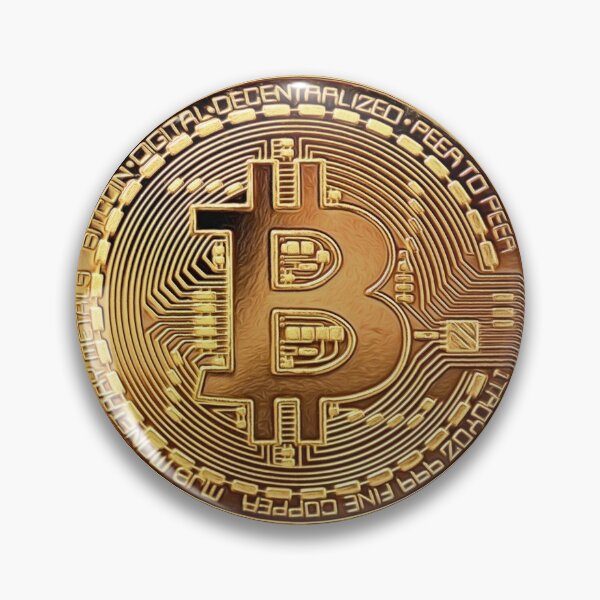 Item preview, Bitcoin / Gold Bitcoin / BTC / Cryptocurrency / Sticker / Dark designed and sold by AnnaWander.