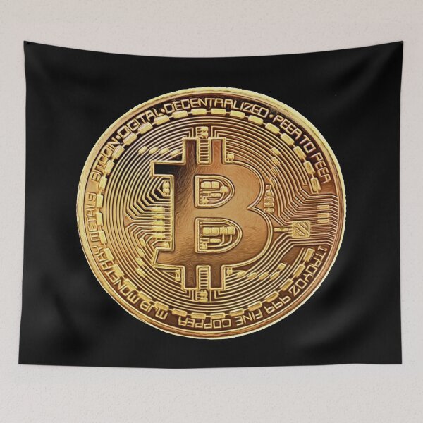 Item preview, Bitcoin / Gold Bitcoin / BTC / Cryptocurrency / Sticker / Dark designed and sold by AnnaWander.