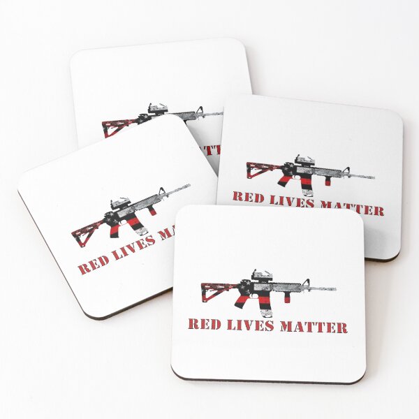 Item preview, Red Lives Matter Gun Art designed and sold by Matt Ballinger.