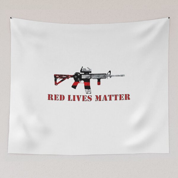 Item preview, Red Lives Matter Gun Art designed and sold by Matt Ballinger.