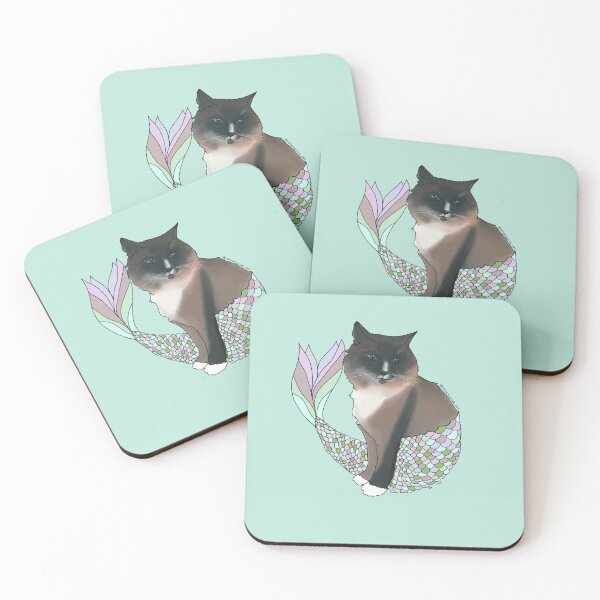 Item preview, Maine Coone Purrmaid - Sky designed and sold by CatDetectiveArt.