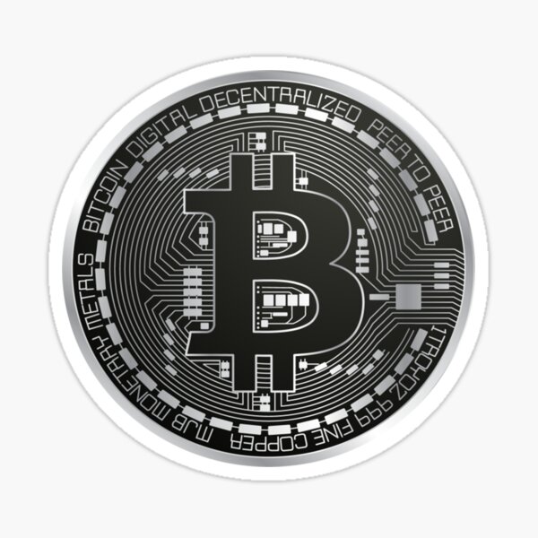 Item preview, Bitcoin / Silver Bitcoin / BTC / Cryptocurrency / Sticker / Light designed and sold by AnnaWander.