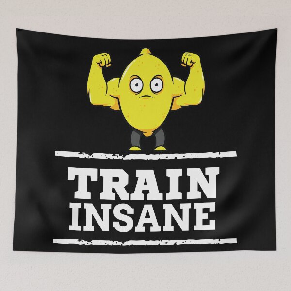 Item preview, Train Insane Jacked Lemon Workout Bodybuilding designed and sold by ProjectX23.