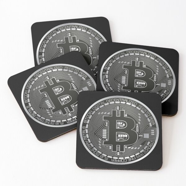 Item preview, Bitcoin / Silver Bitcoin / BTC / Cryptocurrency / Sticker / Dark designed and sold by AnnaWander.