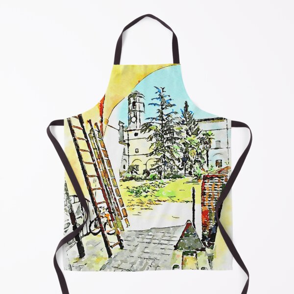 Item preview, Istituto Emiliani: ladders overlooking the cloister garden designed and sold by Giuseppe Cocco.