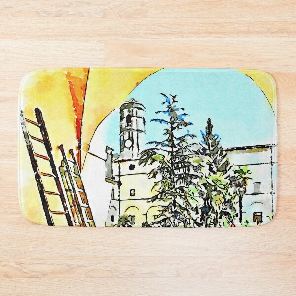Item preview, Istituto Emiliani: ladders overlooking the cloister garden designed and sold by Giuseppe Cocco.