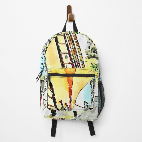 Item preview, Istituto Emiliani: ladders overlooking the cloister garden designed and sold by Giuseppe Cocco.