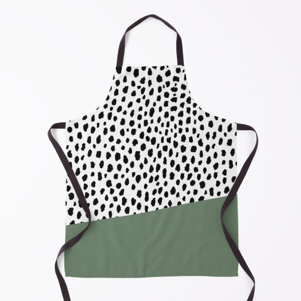 Item preview, Dalmatian Spots with Sage Green Stripe designed and sold by Design Minds Boutique.