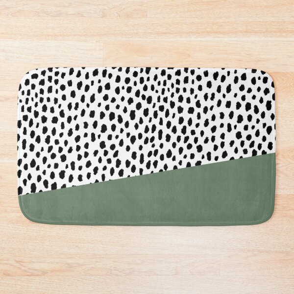 Item preview, Dalmatian Spots with Sage Green Stripe designed and sold by Design Minds Boutique.