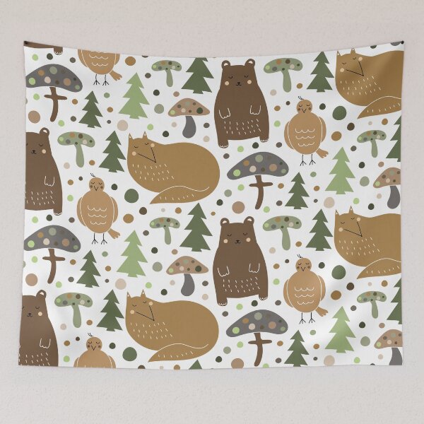Item preview, Magic mushrooms forest designed and sold by Kate-shop.