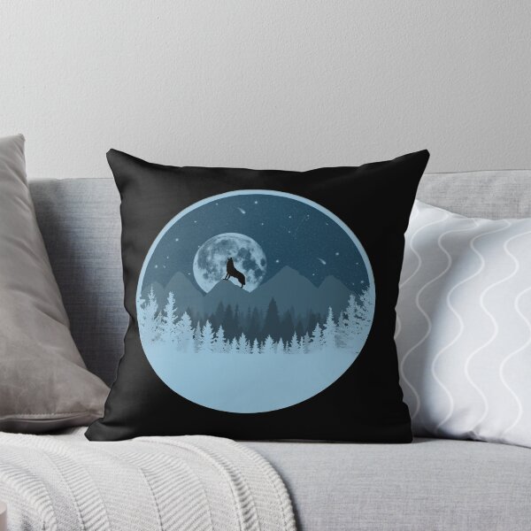 Item preview, Ilustración de lobo de luna llena de Piscis designed and sold by borderland.