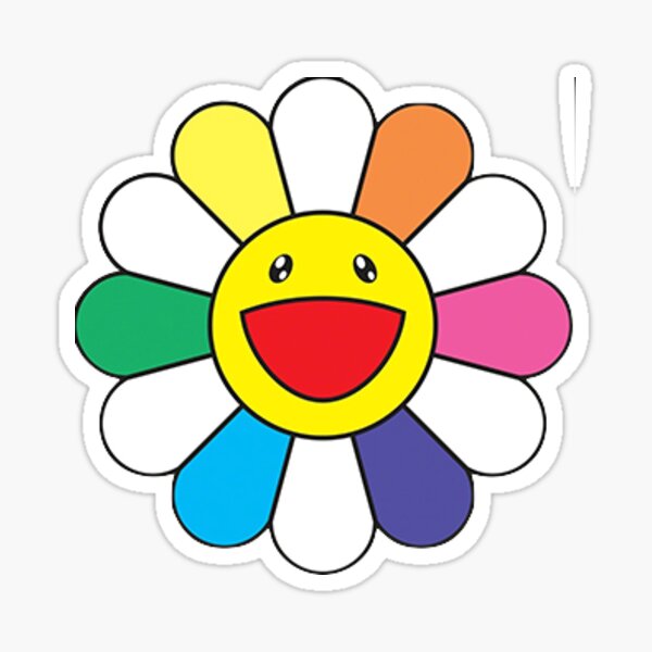 Murakami Flower Stickers | Redbubble